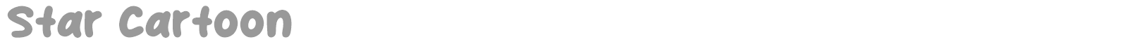 Star Cartoon font preview